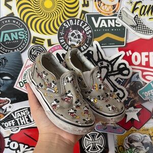 Vans Toddler Classic Slip On Mickey (details)